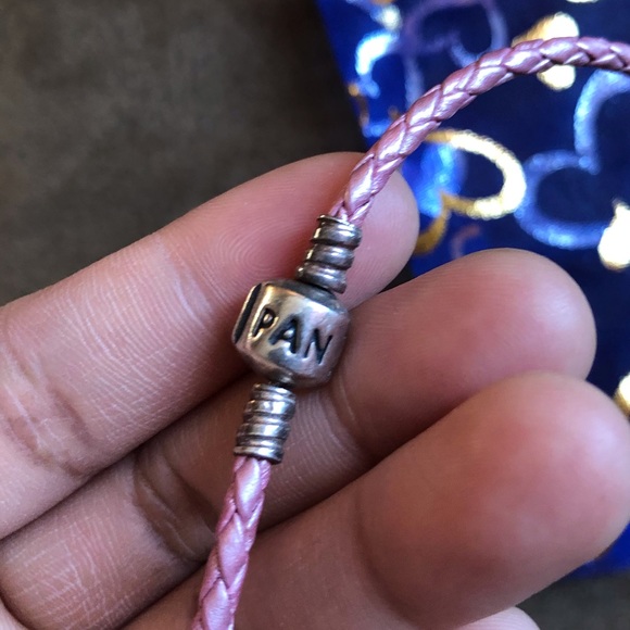 Pandora Leather Bracelet & Necklace Set with 7 Charms - Picture 5 of 11